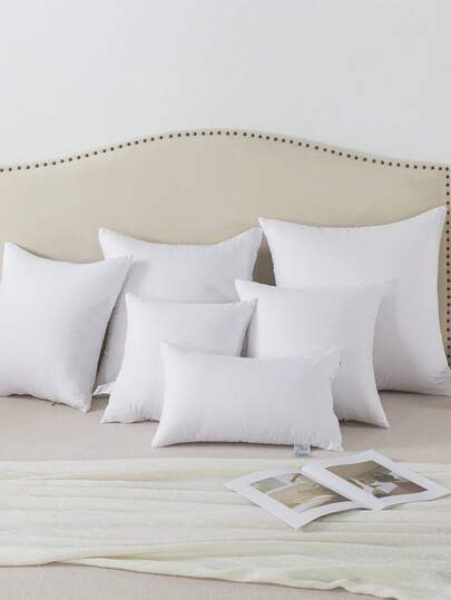 1pc Wit ative Throw Pillow, Moderne Polyester Fiber Rectangular High Elasticity Kussen Insert, Nap Lumbar Support, Portable Home, Office, Camping view 4