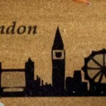 40x60 厘米天然椰棕门垫，采用耐用的 100% PVC 背衬 - 防滑、防尘刷表面 - 18-22 毫米厚耐用垫子，适合室内和室外使用，土耳其制造 - 黑色 - 查看 2