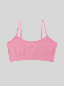 8 Stücke/Set Mädchen Lässig Mode nahtlose weiche Trägershirts, bequeme Sportbüstenhalter geeignet für Schülerinnen - Verschiedenfarbig - Übersicht 3