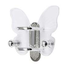 Hair Tool Storage Rack Hair Comb Holder Wall Mounted Holder - Transparent Silver - View 7