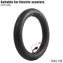10x2.125 輪胎內胎，適用於電動滑板車、平衡車，90度丁基橡膠內膜相機更換踢踏滑板車胎配件