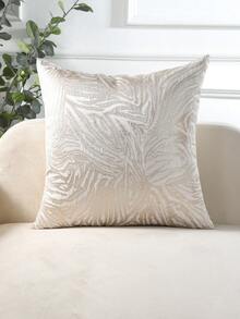 1 pieza Funda de cojín decorativa dorada, patrón geométrico jacquard, decoración de otoño, decoración de otoño, decoración de habitación