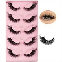 Cat Eye Eyeliner, False Eyelashes; Fox Eye False Eyelashes; Faux Mink False Eyelashes; Natural Makeup Effect False Eyelashes; Eyelash Growth; Exquisite High-End Makeup; Salon Use. - Black - View 2