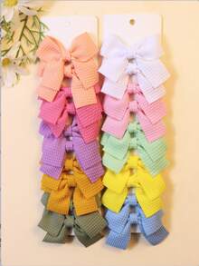 Niñas 20 piezas Horquilla con diseño de lazo - Multicolor - Ver 5