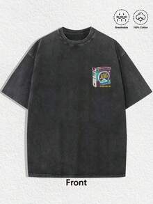 Gifts For Friends And Family. 100% Cotton T-Shirts With A Youthful And Modern Design, Graphic T-Shirts For Men, Graphic T-Shirts For Women, Happy Puppy, Back To School. - 白色 - 查看 2
