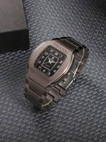 1 pieza Reloj clásico de moda adecuado para uso diario - Negro - Ver 4