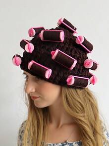 Cute Pink Curly Women's Hat - DIY Curly Knitted Hat, Easy To Use At Home, Perfect For Party Role-Playing Or Daily Styling, Fall / Winter
