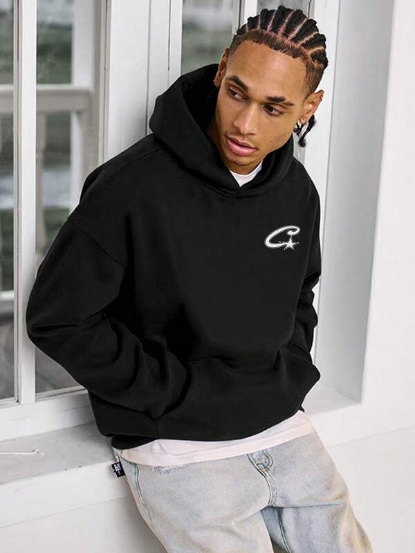 ملابس علوية رياضية كاجوال للرجال - لون أحادي، كم طويل، قماش مُحبك، قياس H، للتنزه والأنشطة الخارجية، بوليستر، رقبة دائرية، ملابس علوية رياضي لموسم الخريف/الشتاء