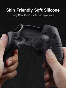 2 件/套，游戏控制器配件，1 个 PlayStation5 控制器保护套 + 2 个贴纸，操纵杆配件，适用于 PlayStation5 游戏手柄保护套，防滑、防汗、防尘、防刮，增强抓地力，提升游戏体验，情人节/春季浪漫礼物 - 彩色 - 查看 10
