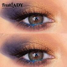 FRESH LADY Freshlady Back To School Contact Lenses Pupilentes Euphoria Illusion Colored Contact Lenses 1 Year Disposable Halloween Costume Cosplay - Grey - View 4