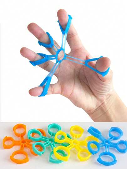 Treinador de reabilitação para flexão e extensão dos dedos, suporte para espalhamento de força dos dedos masculino e feminino, extrator de força para exercícios de mão