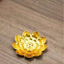 1pc Lotus Flower Incense Holder, Zen Style Incense Stick Holder, Home Decor Incense Burner Tray