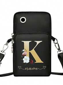 Multifunktionale Handytasche als Umhängetasche, Münzbeutel, Schultertasche, Sporttasche für den Arm, Reißverschluss-Handytasche für Damen, Geldbörse, Portemonnaie, Handgelenktasche - Verschiedenfarbig - Übersicht 4