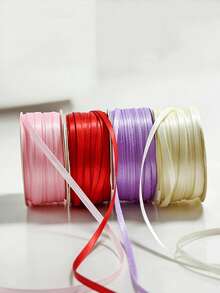 Dây ruy băng satin nhiều màu sắc 0.3cm/3mm (50 Yards), ruy băng satin polyester mật độ cao hai mặt, thích hợp cho phụ kiện tóc thủ công, mũ đội đầu, hộp quà thắt nơ, quà tặng Ngày của Mẹ, Ngày Valentine, ruy băng gói quà cưới, ruy băng thủ công, gói quà bánh, bó hoa, trang trí nơ cho tiệc lễ hội. - Nhiều màu - Xem 6