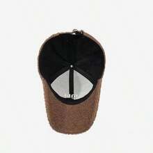 1 Stück lässige, modische Faux-Sherpa Baseballkappe - geeignet für Outdoor-Aktivitäten wie Baseball, Badminton, Tennis