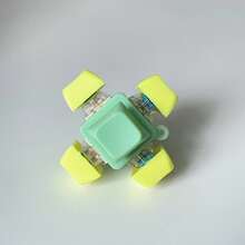 1/6PCS Decompression Toys Keyboard Clicker Toy Keyboard Cube Mechanical Key Button Stress Relief For Adult Gifts To Relief Pass Time (Chain Color And Style Are Random) - Multicolor - View 15