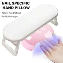 适用于美甲师的可折叠美甲扶手、适用于美甲师的带软垫的美甲手托垫、适用于丙烯酸美甲的马卡龙风格手托架、带 PU 皮革的便携式丙烯酸手柄、用于凝胶抛光的指甲枕扶手支撑、适用于美甲桌和家庭沙龙的专业美甲用品，非常适合美甲师、美容师、DIY 爱好者和美甲护理初学者。 - 白色 - 查看 7