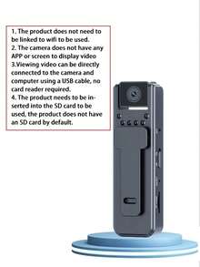 Mini Body Camera With Clip – Portable Wearable Small Security Video Recorder