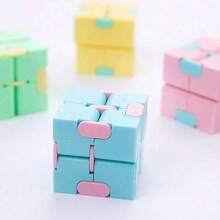 1件/10件儿童益智减压2x2魔方，创意无限魔方，马卡龙糖果色，儿童手指锻炼减压玩具 - 彩色 - 查看 5
