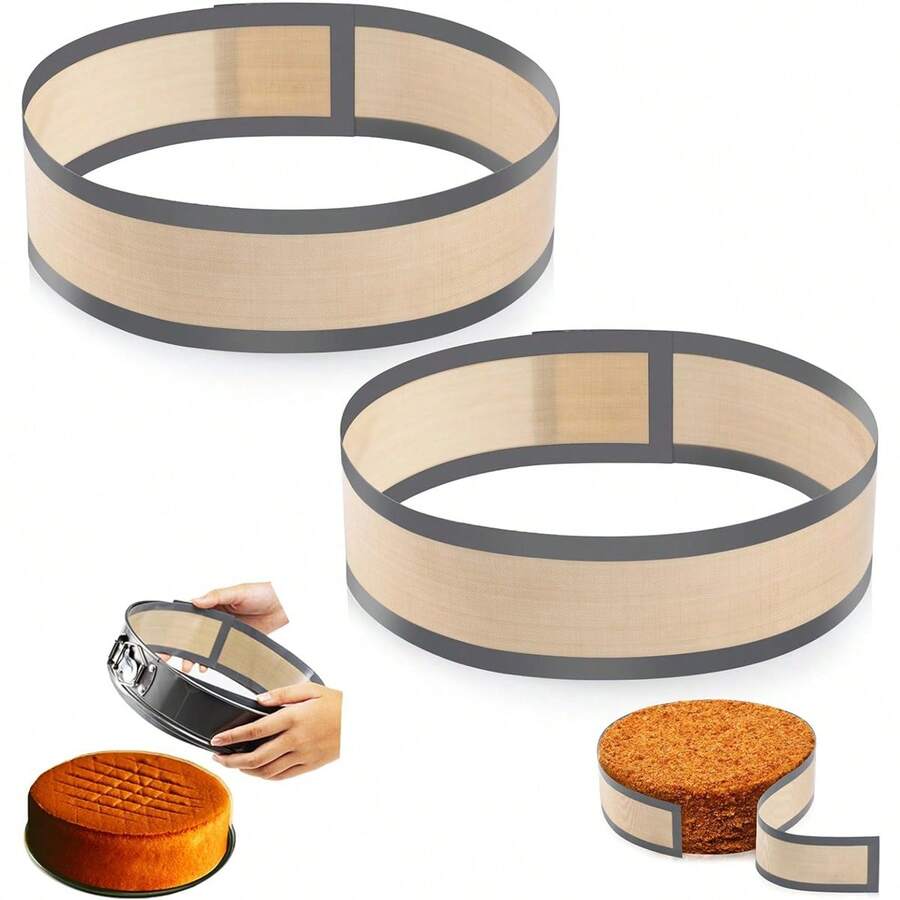 1pc/2pcs Reusable Non-Stick Silicone Baking Mat - Heat Resistant, Suitable For Cookies, Macarons, Bread, Pastries, Prevents Cake Edges From Sticking - Multicolor - View 1