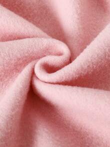 Young Girl Bow & Letter Print Warm Hoodie Sweatshirt