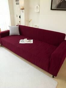 1 Stück dicke Jacquard Sofabezug mit Rundumgummi, 1/2/3/4 Sitzer Sofaschutz, Gummizug am Boden und Rand, geeignet für Familien mit Haustieren