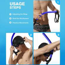 Snorkel Frontal Para NatacióN (Adulto) - VáLvula De Escape Unidireccional: Ideal Para Entrenamiento, Nadar Y Bucear - azul - Ver 6