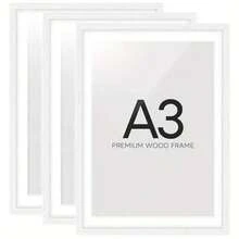 1/3pcs Picture Frame, A3/A4/A5 Picture Frame, Desktop Poster Frame, Display Picture Frame, Wooden Picture Frame Set, Horizontal And Vertical Wall Installation Picture Frame, For Poster, Photo, Painting, Picture (Without Photo Paper) - Multicolor - View 24