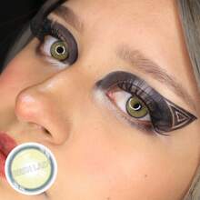 FRESH LADY Freshlady 自然色美瞳 X-棕色绿光 14.00mm 彩色隐形眼镜 1年抛型 - 綠色 - 查看 4