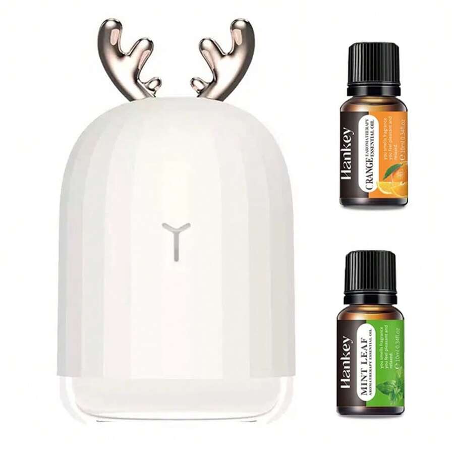 Send 2 Oils,Portable Deer Humidifier With Color LED Lights, Automatic ...