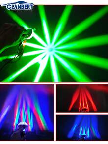 GLANBERT 2件装12V七彩装饰照明LED灯氛围灯车底灯摩托车装饰配件通用型防尾随汽车底盘灯电动车摩托车防雾灯18种模式切换防止追尾