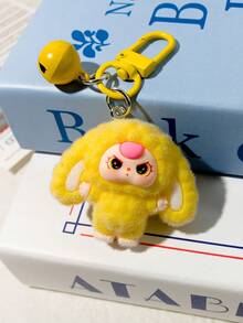 1 móc khóa hình chuông tai to hoạt hình 3D, thích hợp làm móc khóa, phụ nữ, học sinh, túi xách, ba lô, phụ kiện - Xem 5