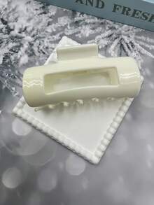 1 Stück/3 Stück/6 Stück einfarbige lässige Silikon Haarklammern, 2025 neue stilvolle Silikon Haarklammern für Weihnachten, Strand, Reise, Party, Urlaub, Schulanfang, süße Haaraccessoires Herbst Winter elegante Haarspange