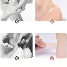 2 rouleaux de sangle de cheville transparente - douce et respirante, prévient les frottements et les ampoules aux pieds, mains et orteils