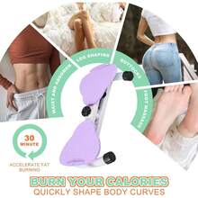 Tabla para Ejercicios Abdominales, 300 LB Twist Board for Exercise, Tablas de Ejercicio para el Abdomen de Pie, Tabla de Ejercicios para Torcer, Equipo de Gimnasia en Casa para Mujeres/Hombres - Morado - Ver 6