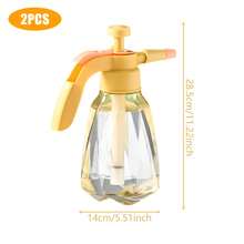 Large Pressure Watering Can, 1.5L Large Capacity Clear Water Bottle, Gardening Sprayer Pressure Pump Watering Can For Plants Flowers Cleaning - 彩色 - 查看 23