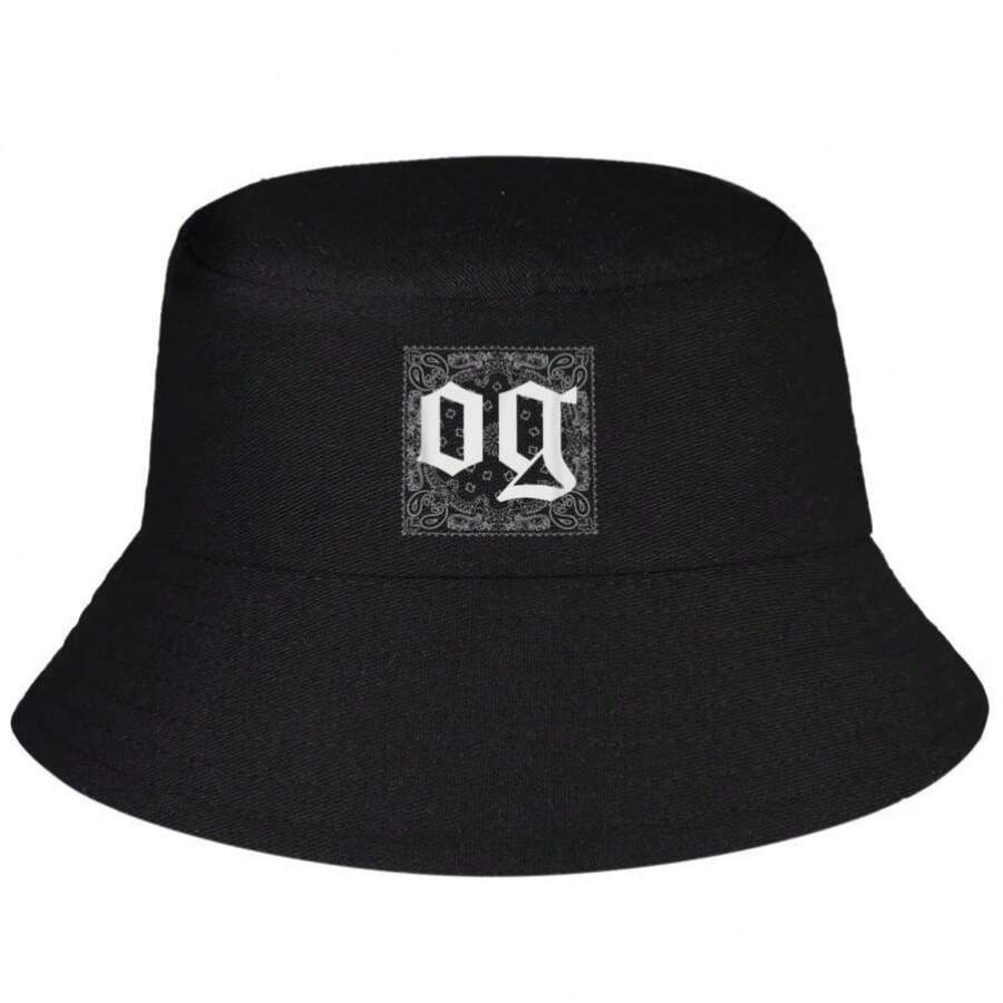 OG For Men Original Gangster East Los Lowrider Bucket Hat Unisex Teens Spring Bucket Hat - 黑色 - 查看 1