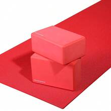 Set Of 2 High Density Yoga Blocks, 9"X6"X4" Each, Pair, Multiple Colors-743330 - Đỏ - Xem 7