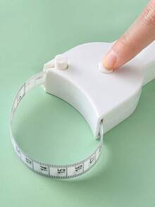 2PCS/1PC Tape Measure, 59.05 Inches In Length, Can Measure Waist Circumference, Chest Circumference, Arm Circumference, Leg Circumference, Abdominal Circumference And Head Circumference. There Are Scale Marks On Both Sides, And It Automatically Tightens/Retracts - White - View 2
