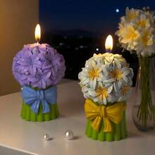 Tulip & Lily Flower Wax Candle Resin Mold - Resin Casting Silicone Mold For Home Decor And Candle Making