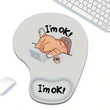 Mouse Pad Wrist Support, Ergonomic Mouse Pad With Wrist Rest, Comfortable Mouse Pad With Smooth Wrist Rest, Suitable For Non Slip Base, Computer, Laptop, Office And Home