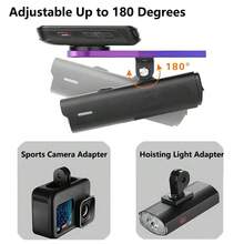 1pc ENLEE Bike Computer Mount, Aluminum Alloy Material, Lightweight Adjustable, Multicolor, Suitable For Bryton, Blackbird And Other Bike Computers, Mountain/Road Bike Accessory, Cycling Gear, Easy To Install - Multicolor - View 4