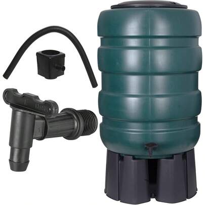 250L Water Butt XL With Stand & Tap Garden Waterbutt Barrel Rain Water Collector