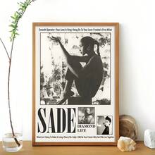 1 pieza Cartel de arte de pared de diamante de vida musical sin marco - Impresión en lienzo para el hogar, la sala de estar, el dormitorio, el baño, el dormitorio, el aula - Para amantes del arte y entusiastas de la decoración del hogar