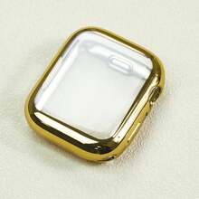 1条表带 + 1张屏幕保护膜，不锈钢表带，兼容 41mm、40mm、38mm、45mm、44mm、42mm，适用于Series 11、10、9/8/7/6/5/4/3/2/1/SE/SE2，纤薄女士的奢华之选。 - 金色 - 查看 4