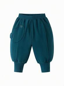 mini bala Kids Bubble Pants Soft Comfortable Durable Loose Fit Casual Everyday Trousers - Blue-green - View 4
