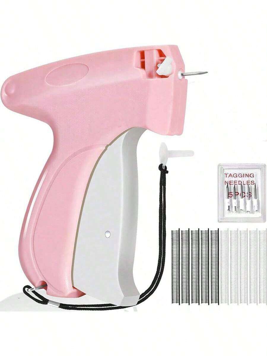 1+1000pcs Clothing Repair Sewing Gun, Rapid Clothing Repair Tool, Mini Sewing Gun, Rapid Sewing Gun, Micro Sewing Gun, Rapid Repair Clothing Quilt Nail Sewing Gun, Clothing Edging Machine