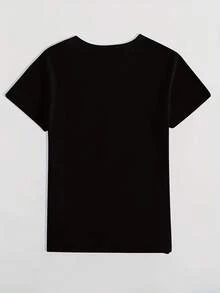 Camiseta De Mujer Estilo Gótico Boho Con Diseño Calavera Y Flores - Cálculos Mexicanas Azucarados, Cuello Redondo Manga Corta, Top Casual Para Todas Las Temporadas En Ajuste Confortable Ideal Día Del Muertito & Ropa Casual. Patrón Vibrante Rosa Morado Naranja Amarillo Verde Florales Sobre La Cráneo. ¡Lavable A Máquina! - oscuro - Ver 2