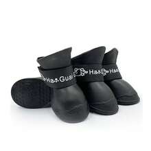 4pcs/Set S/M/L/XL/XXL Cat & Dog Outdoor Ankle Boots, Pet Waterproof Rain Shoes, Non-Slip Rubber Boots, Pet Accessories, Pet Waterproof Shoes, Soft Bottom Won't Fall Off Dog Paw Covers, Pet Warm Shoes For Autumn/Winter - Multicolor - View 19