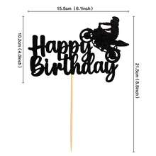 1 件摩托车、自行车、赛车纸杯蛋糕装饰、极限运动摩托车主题蛋糕装饰，适合生日派对、迎婴派对 - 彩色 - 查看 16